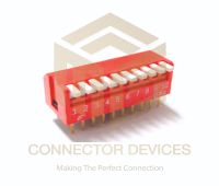 DIP switch standard as well as Piano type and also tactile switches. A DIP switch is an electromechanical device