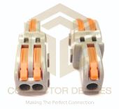 PCT wire connectors are a compact looking wire connector terminal block with spring lock lever for cable connection. These can be used for a single-strand hardwire