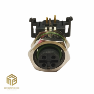 M12 3 PIN A CODED FEMALE PCB TYPE RIGHT ANGLE