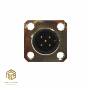 M12 5 PIN A CODED MALE SQUARE FLANGE TYPE