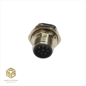 M12 8 PIN A CODED MALE BULKHEAD (M16*1.5) RM TYPE