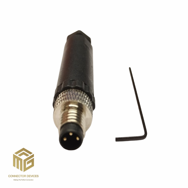M8 3 PIN A CODED MALE CABLE TYPE