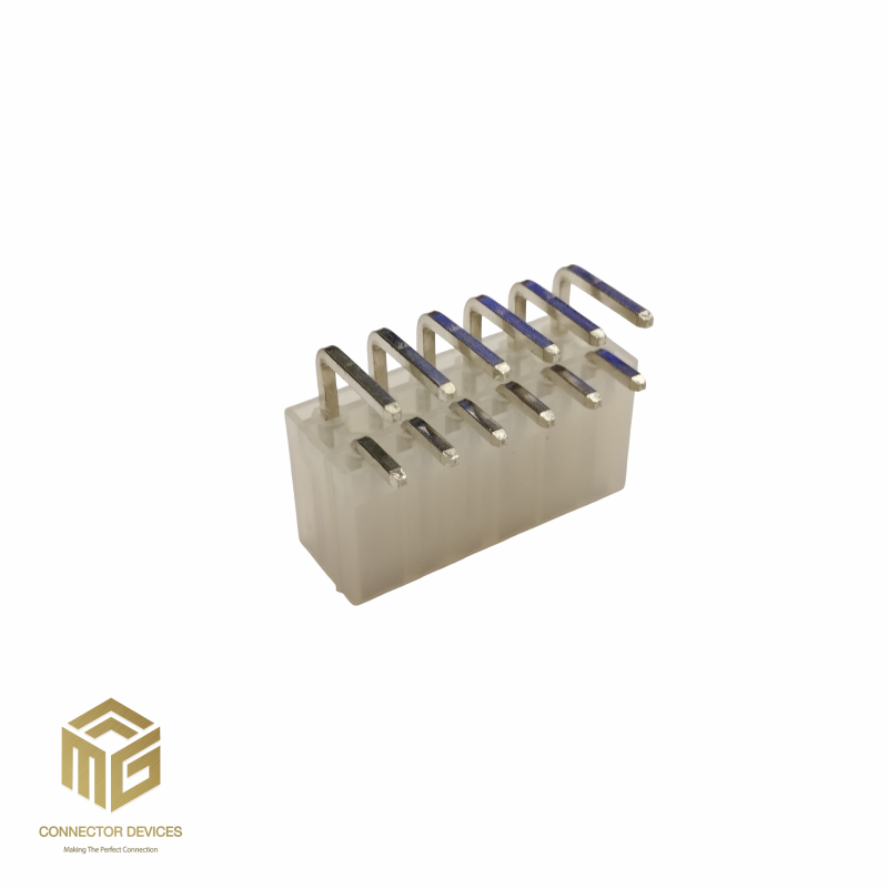 12 PIN MALE RIGHT ANGLE 5569 (557A WHITE) (3)