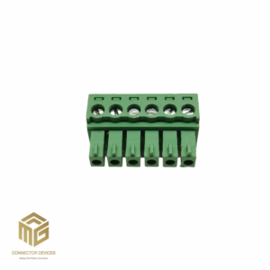 6 PIN 3.5MM GREEN FEMALE RIGHT ANGLE