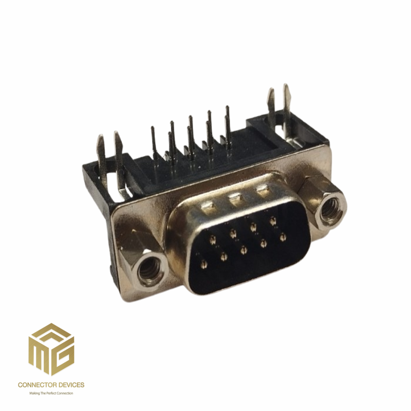 9 PIN DSUB MALE RIGHT ANGLE PCB MOUNT